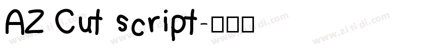 AZ Cut script字体转换